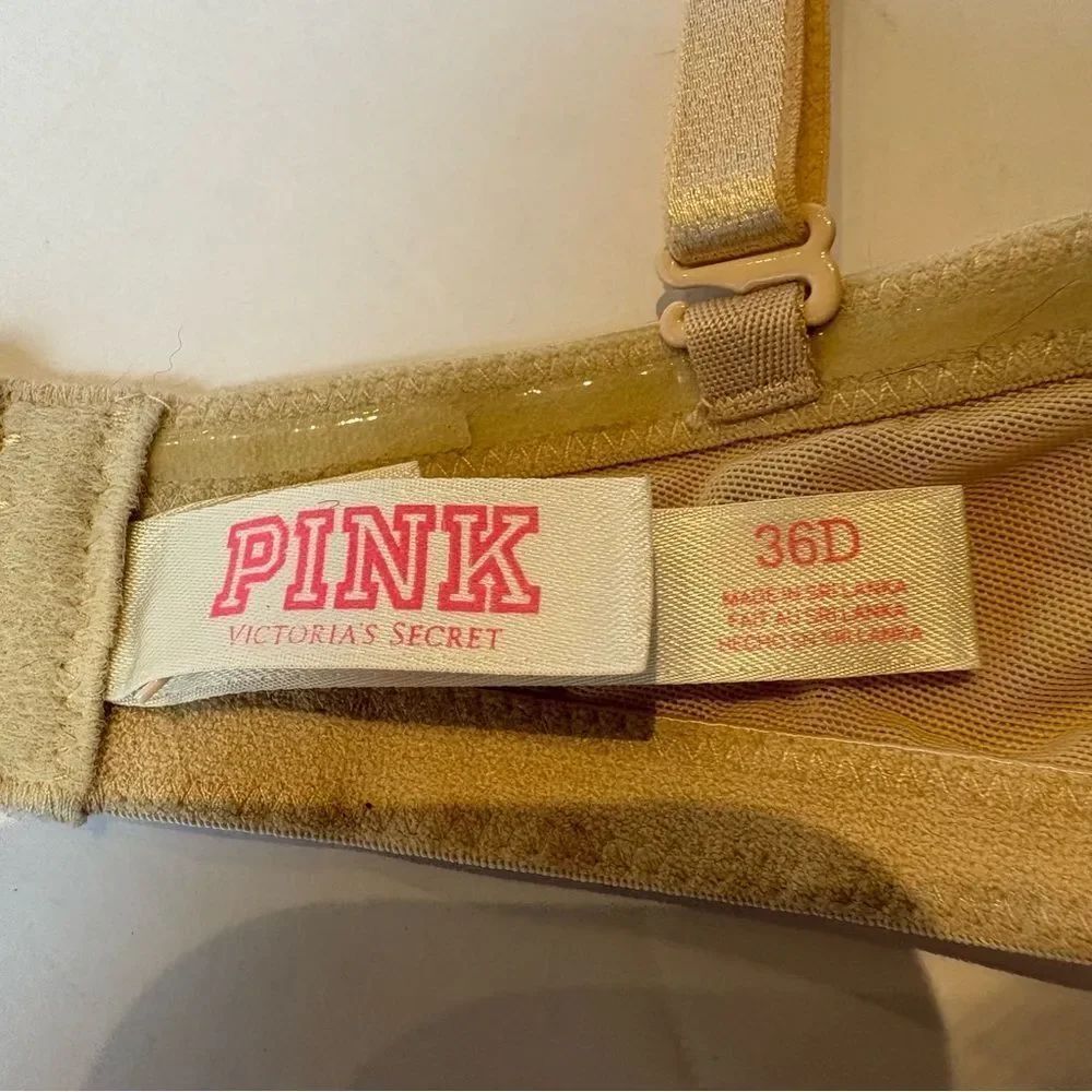PINK Victoria's Secret Wear Everywhere Multiway Push-up Tan Bra Size 36D - Picture 3 of 7